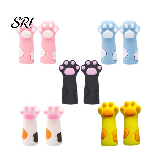 Silicone Pencil Cap Protective Case Cartoon Cat Paw Tip Protector for Pen Topper Wooden Pencils Extend Usage Time Reduce Waste Stress Relief Classroom