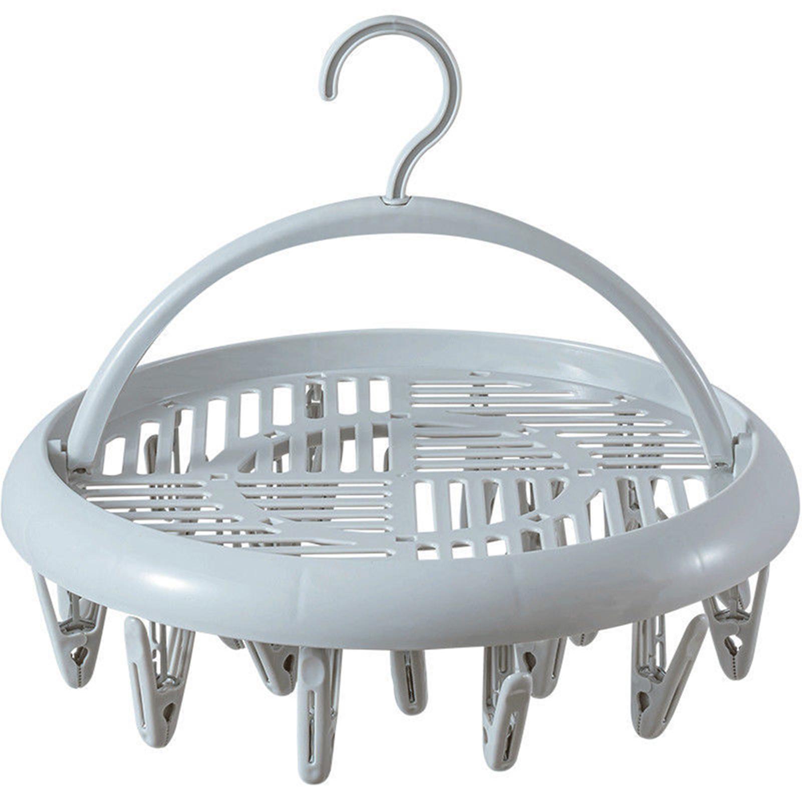 

20 Clips Socks Balcony Folding Underwear High Quality PP Material Suitable For Closet сірий колір