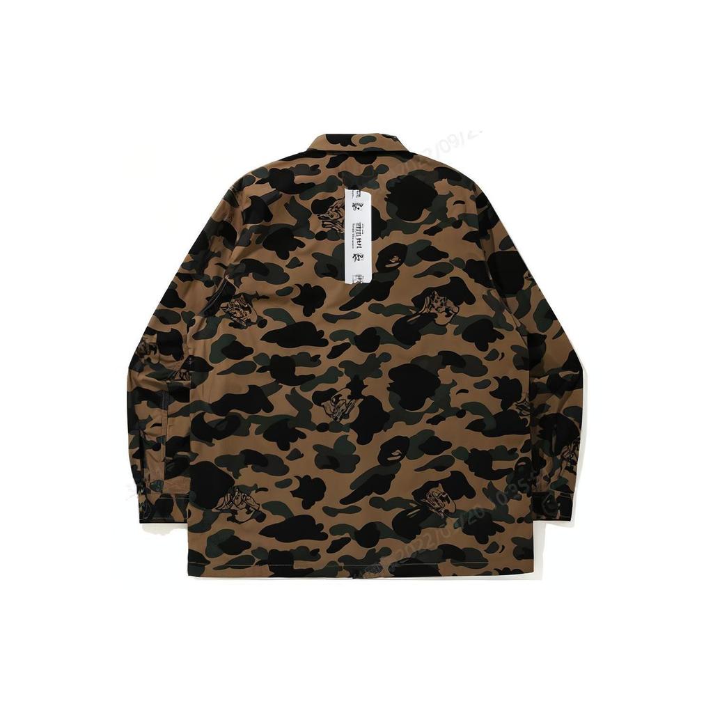 A BATHING APE Shirts Men's Lapel Moderate 0ZXSTM13103XG