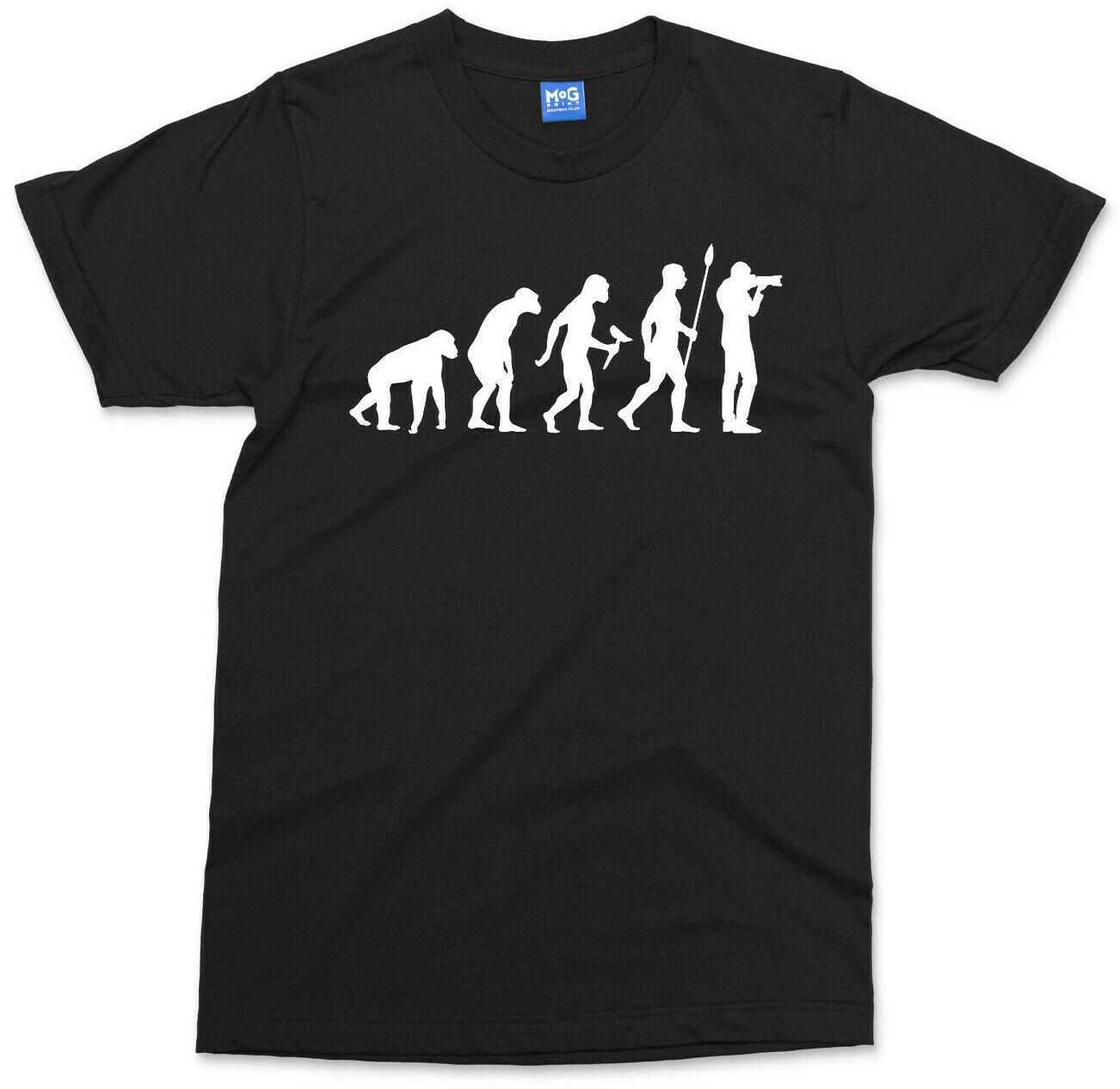 

Photographer Evolution T-shirt Photography Tee Top Camera Cameraman Gift T shirt M