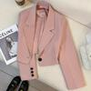Short Blazer Women's Spring and Autumn New Small High-end Design Versatile Suit Jacket
