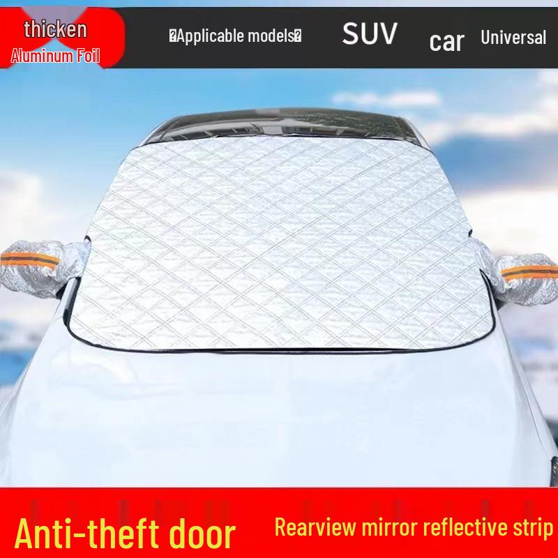 Car Windshield Snow and Sun Protection Cover - Thickened Heat-Insulating Shield for Winter