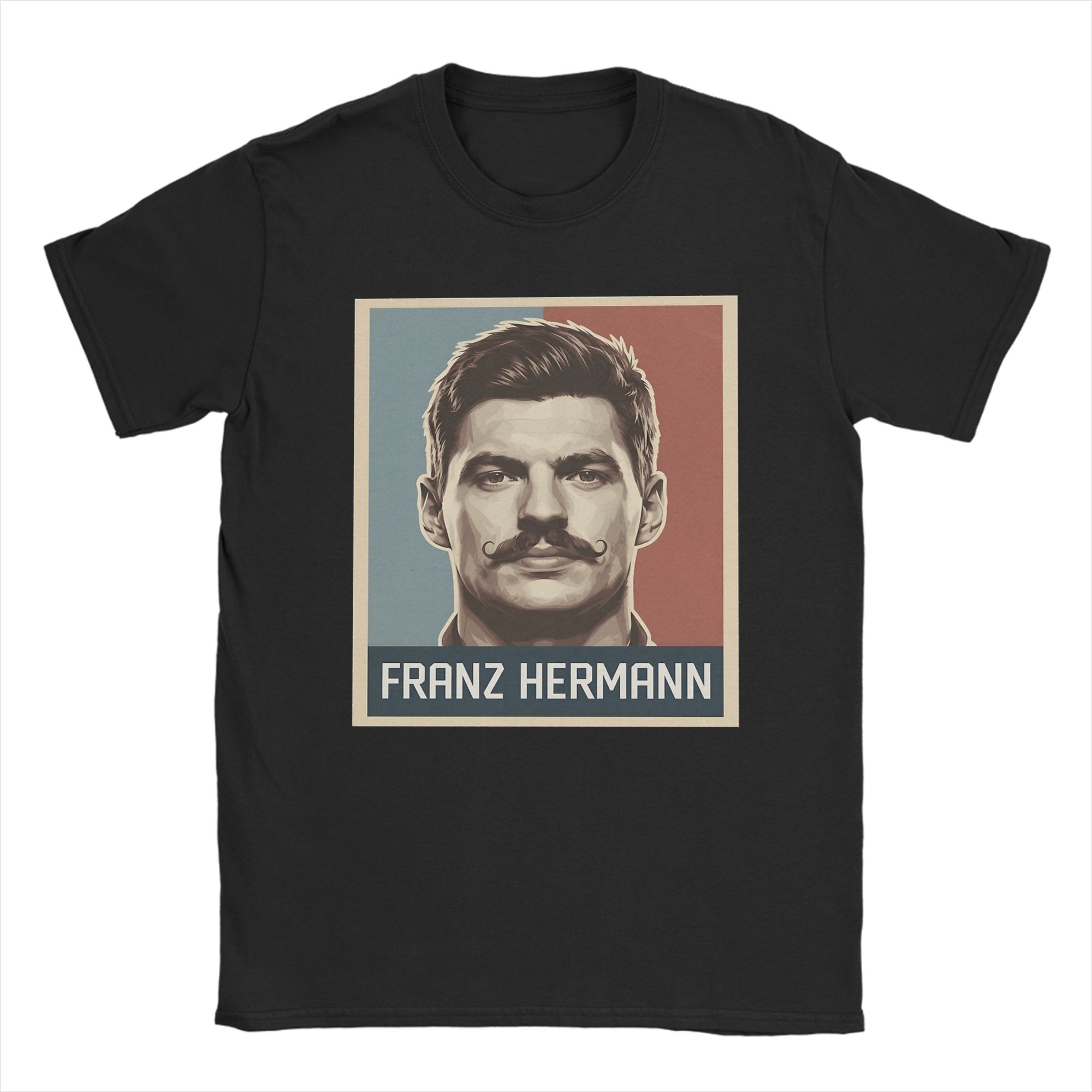

Vintage Franz Hermann Vintage Portrait T-Shirt Men Round Neck 100% Cotton T Shirts Short Sleeve Tees Plus Size Clothing 5XL різнокольоровий