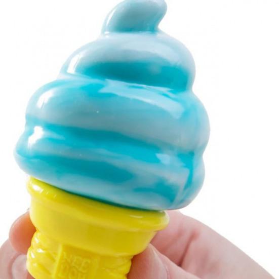 Eistüten-Quetschspielzeug Simuliertes Eis-Fidget-Spielzeug Tragbar Reise Stressabbau Weicher Dehnbarer Sensorischer Stressball