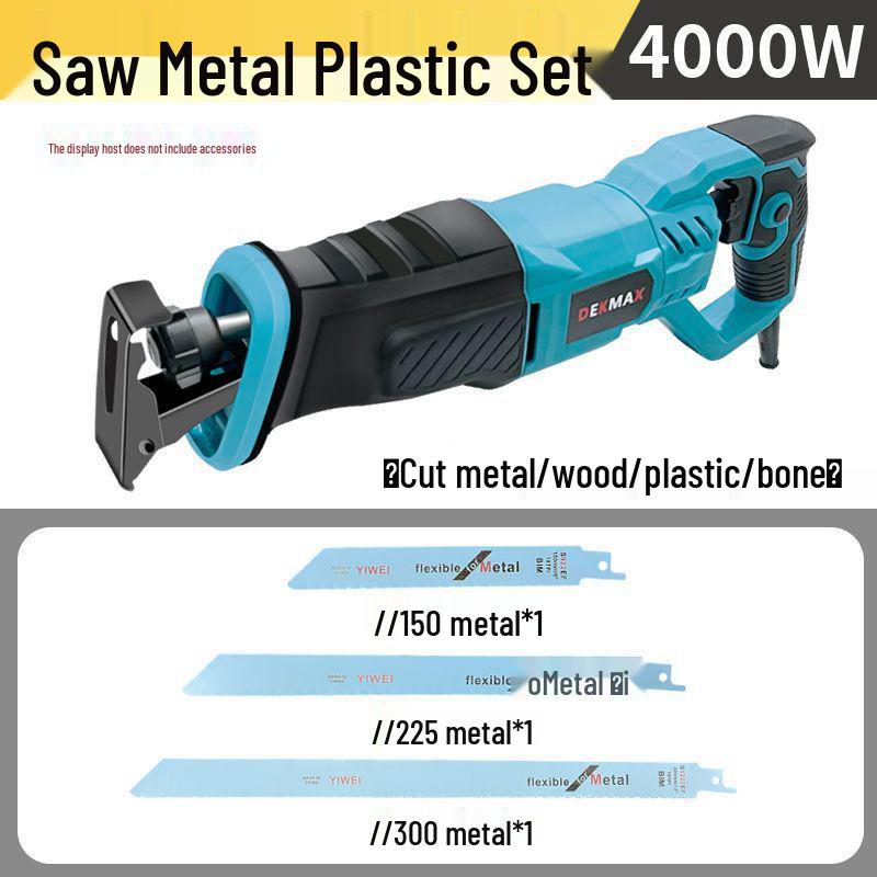 High-Power German Electric Handheld Reciprocating Saw for Cutting Metal & Wood