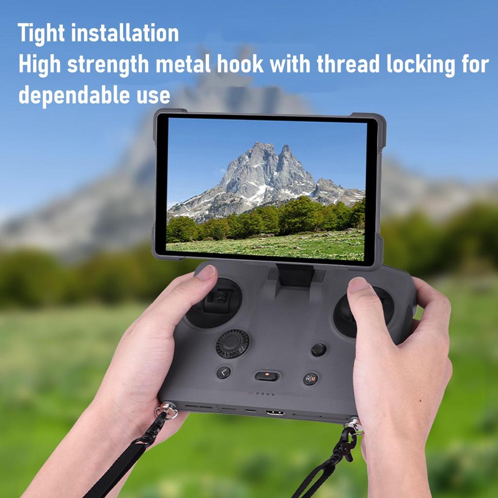 Remote Lanyard Fit for Mavic 4 Pro Drone Nylon PU Adjustable Neck Strap Fit for RC RC 2 RC Pro RC Pro 2 Controller Grey