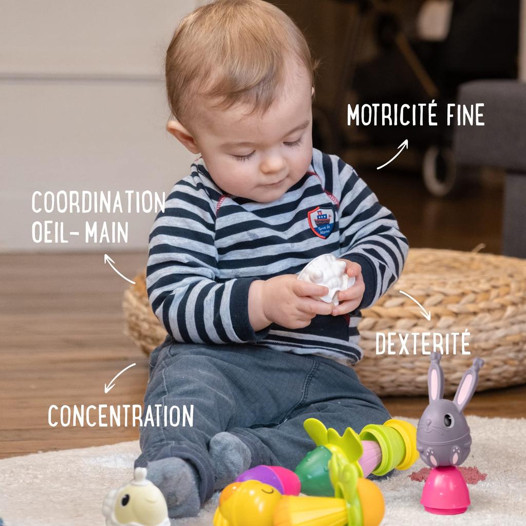 Lalaboom Baby Spielzeug Lalaboom Perlen mit Tier 41 Echte Perlen, Teile, BL302,