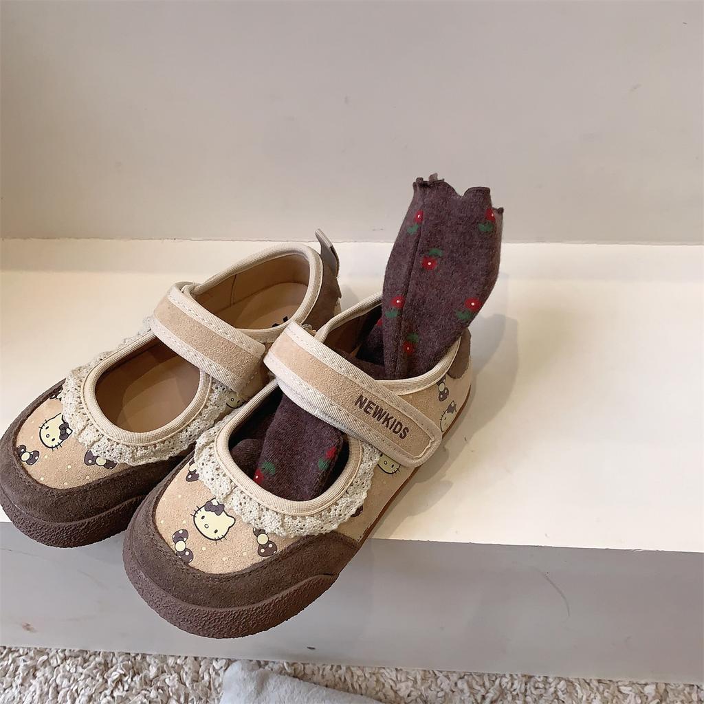 Children's Board Shoes Girl Mary Jane Shoes Shallow Mouth Girl Princess Shoes