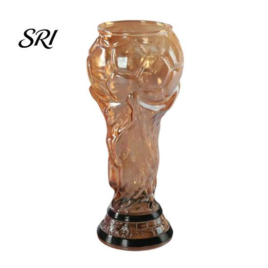 Durable Beer Mug Trophy Glass, 480ml Football Cup, Champion Shaped Soccer Party Gift for Lovers Glass