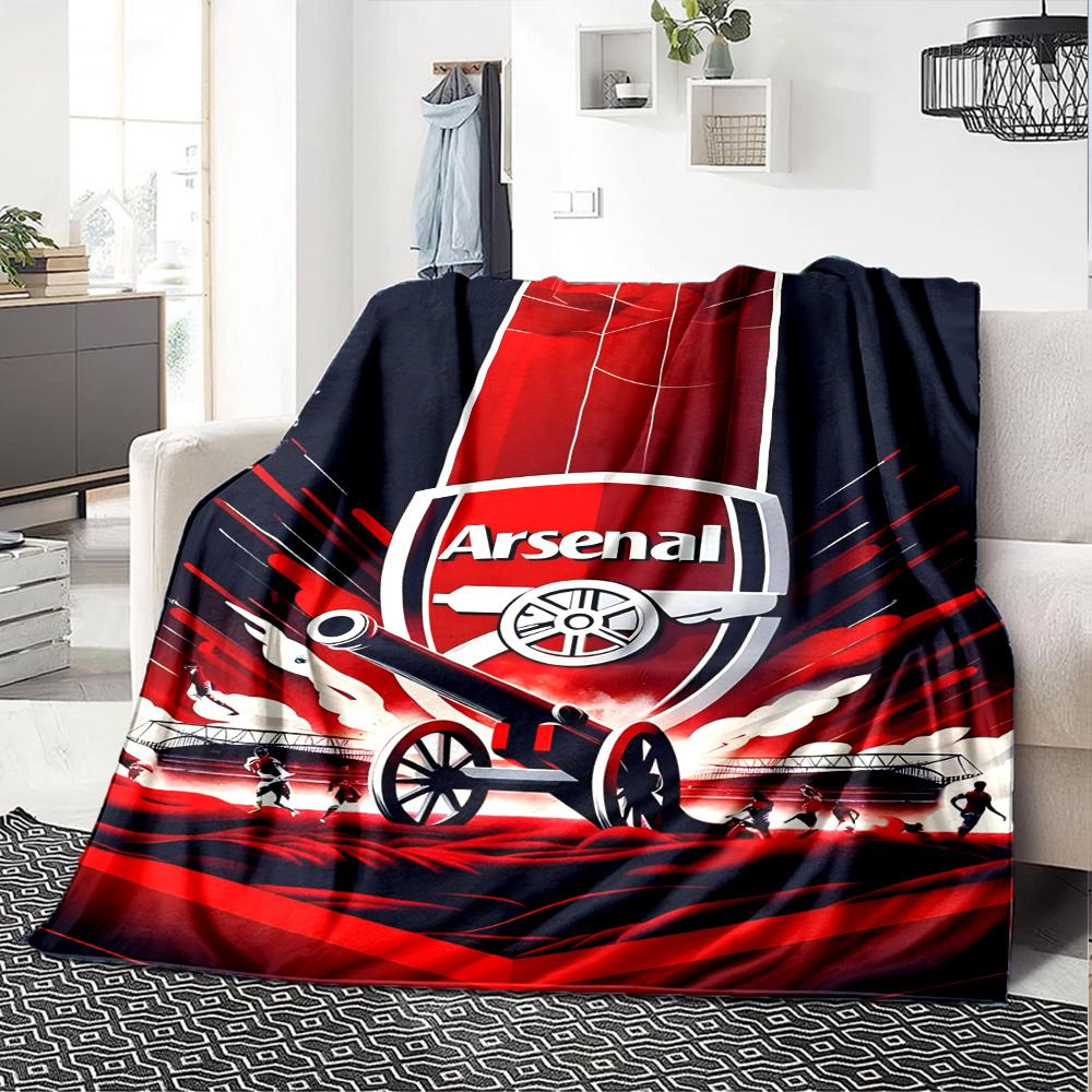 1pc A-Arsenal Blanket, Gift, for Men and Women, Soft Blanket, Good for Sofa Bed Couch Travel, Lightweight Flannel Blanket