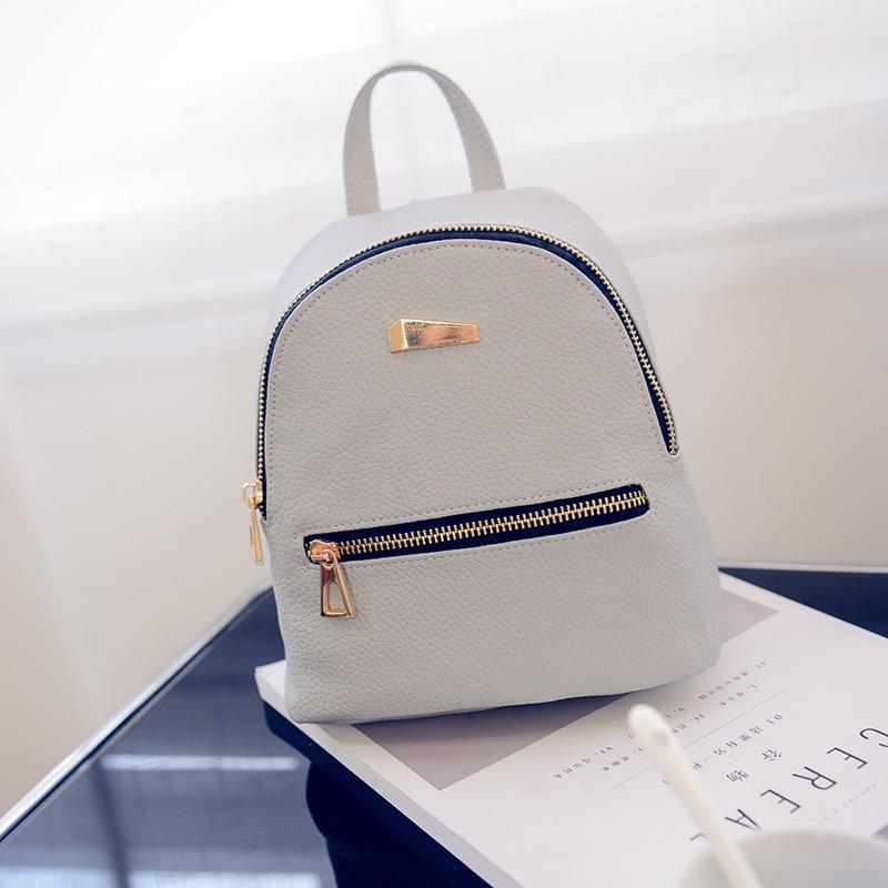 SCIONE Women Bag Small Backpack Fashion Bag Casual PU Backpack Female Schoolbag