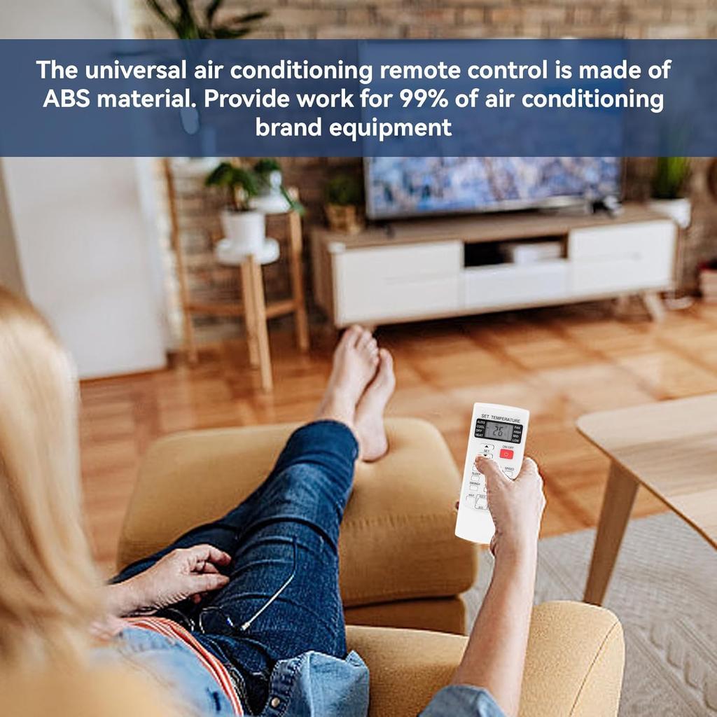 White Air Conditioner Replacement Remote Control,Universal Ac Remote Air Conditioner Remote Mini Split Remote Control for AUX YKR-H/102E