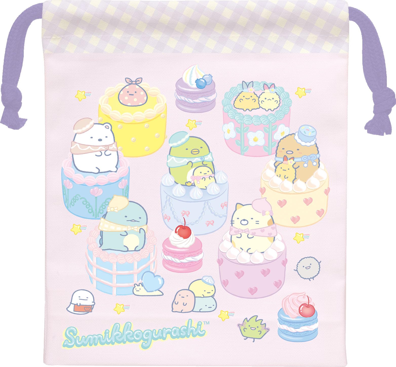 Sumikkogurashi Cup Drawstring Bag x1