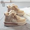 Women's High Top Shoes Winter Thickened Plush Warm Cotton Footwear Outdoor Non Slip Platform Shoes Winter Women Casual Sneakers