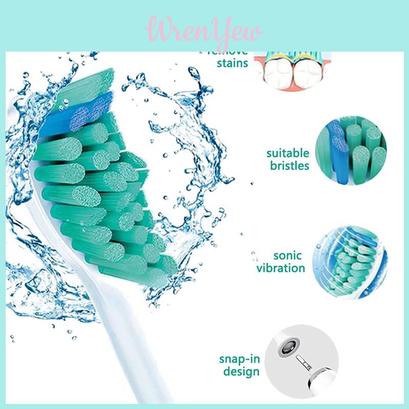 Ottieni una pulizia superiore con le testine di ricambio per spazzolino Philips Sonicare, confezione da 4, bianche