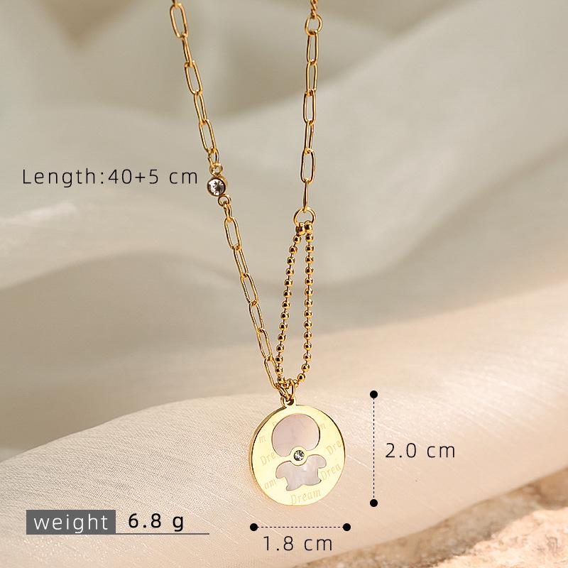 White Bear Pendant Sweater Chain: Luxurious, Unique, and Versatile Design.