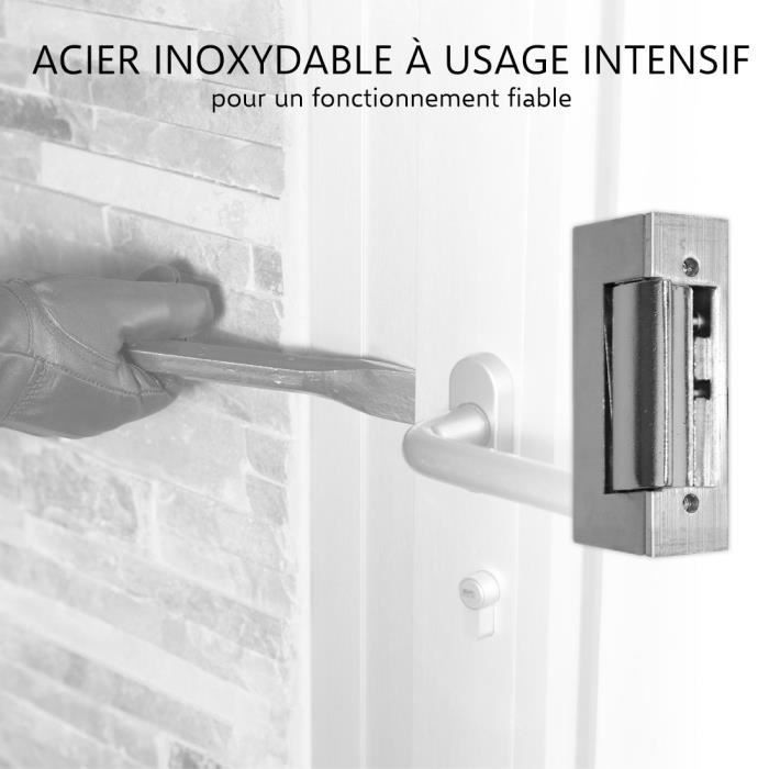 Ouvre-porte électrique - elro dl6000 - acier inoxydable - 175m - avec fil - 4 fils