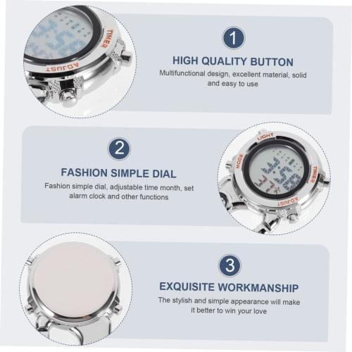 BESPORTBLE 1-Piece Outdoor Carabiner Watch for Mountaineering, Multifunctional and Practical