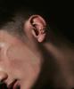 Hustad 244 Combo Earcuff _925 Silver / 14K Gold Combo Earcuff