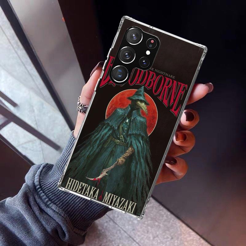 Bloodborne Game Phone Case For Samsung Galaxy S23 S24 S25 Edge S26 Ultra S22 + S21 Plus S20 FE Cover Silicone Print Shell Galaxy