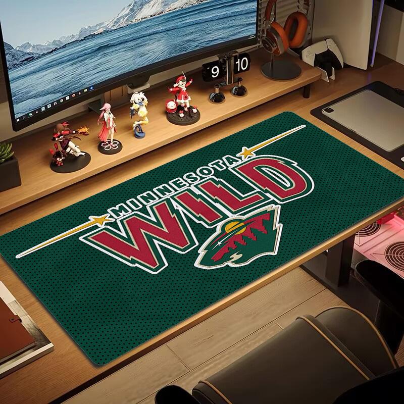Minnesota Wild Color Mouse Pad Large Gaming Table Cushion Non-slip Laptop Tablet Big Mousepad XXL Mat Mini PC Playmat With Lock Edge