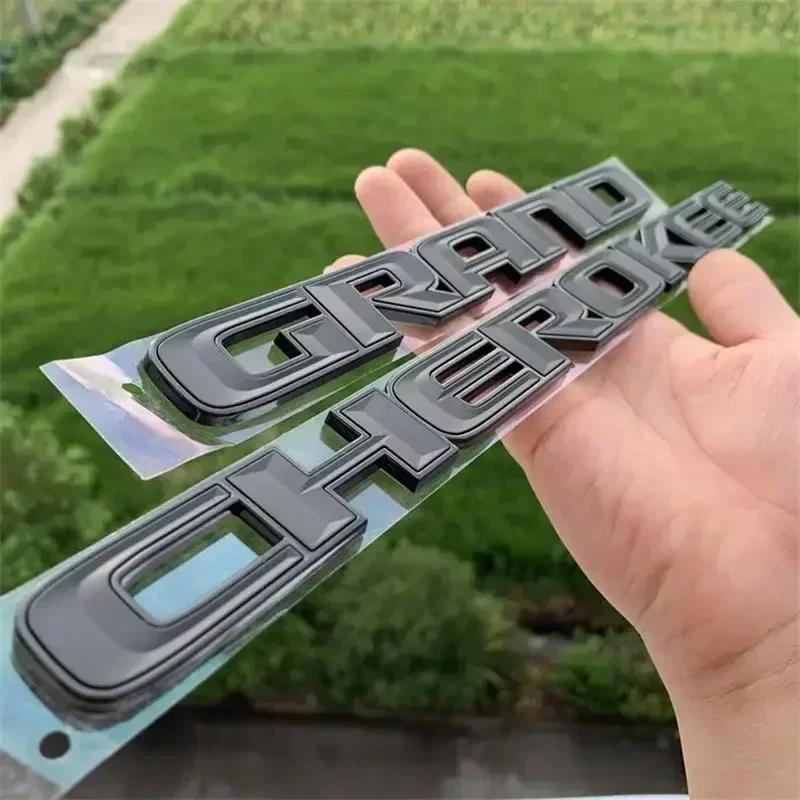 ABS Car Fender Trunk Emblem Body Sticker Decals for JEEP Grand Cherokee Logo Patriot Compass Wrangler Auto Badge Accessories