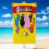 Quick Dry Beach Towel Barbapapa Pattern, Lightweight Absorbent Towel for Pool Beach Vacation Use