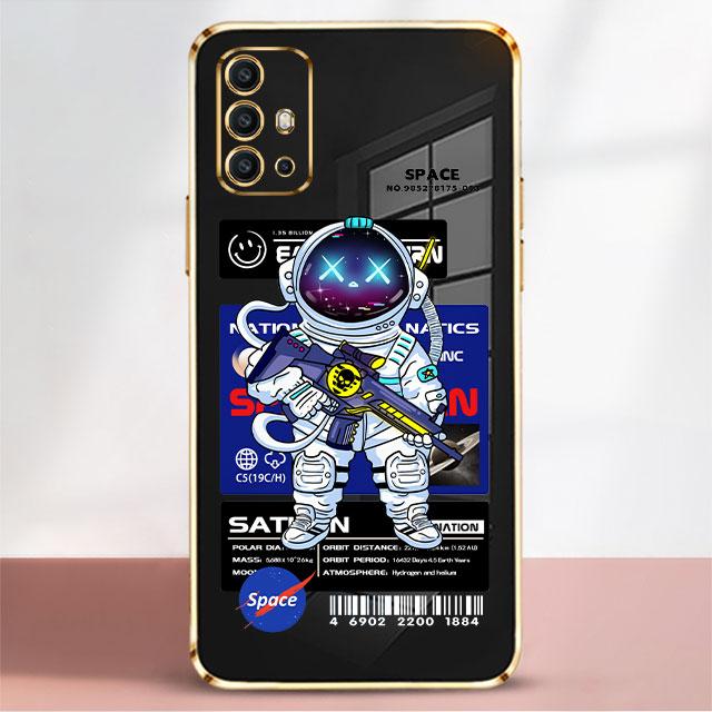 

Чехол с цветным покрытием для Motorola G30 G60 G9 Play G8 Power Lite E7 G50 G40 Fusion E6s Edge 20, чехол для телефона, модный чехол для космонавта Moto G60