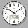 Round Silent Wall Clock For Living Room Decor Multi-functional Week And Calendar Display Clocks Wall