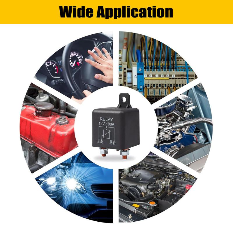 1PC 12V 100A SPST Continuous Duty Relay Heavy Duty Waterproof 4 Pin For Car Truck Starter Battery Boat High Current Load