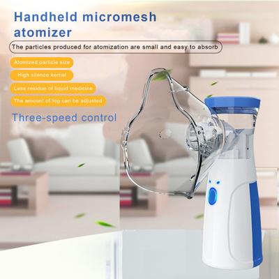Portable Nebulizer Machine User-Friendly Design Adjustable Battery Powered Low Noise Handheld Mesh Nebulizer
