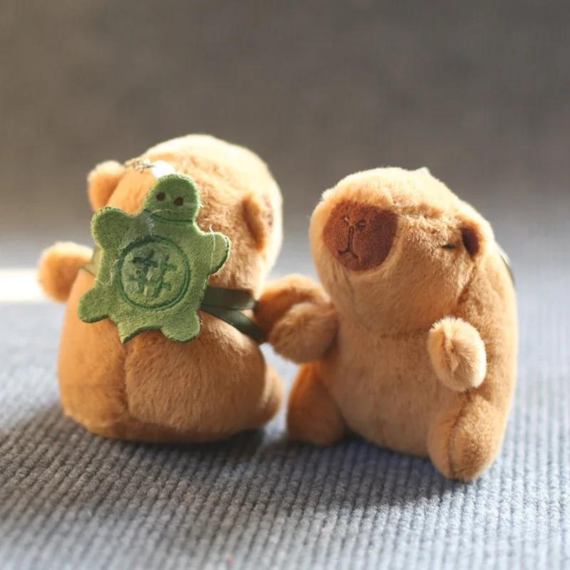 Cute Cartoon Capybara Pendant Plush Toy Doll Bag Hanging Ornaments Cute Kapila Keychain Doll Desktop Doll Ornaments Car Pendant