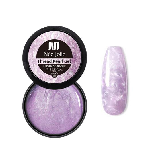 

Yousheng 7 мл гель-лак для ногтей Aurora Pearl Shell Thread Gel полупрозрачный УФ-гель-лак для наращивания ногтей для дизайна ногтей 6