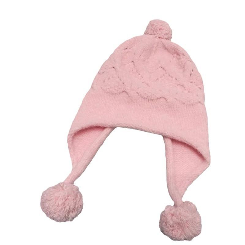 Męskie i damskie jesienno-zimowe nowe modne czapki urocze ciepłe dziergane czapki na uszy wełniane z domieszką wełny odmładzające żakardowe czapki wełniane