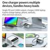 120W Desktop Charger USB Universal Multi-Port PD Fast Charger with Multi-Color Ambient Lighting Display for Mobile Phones Laptop
