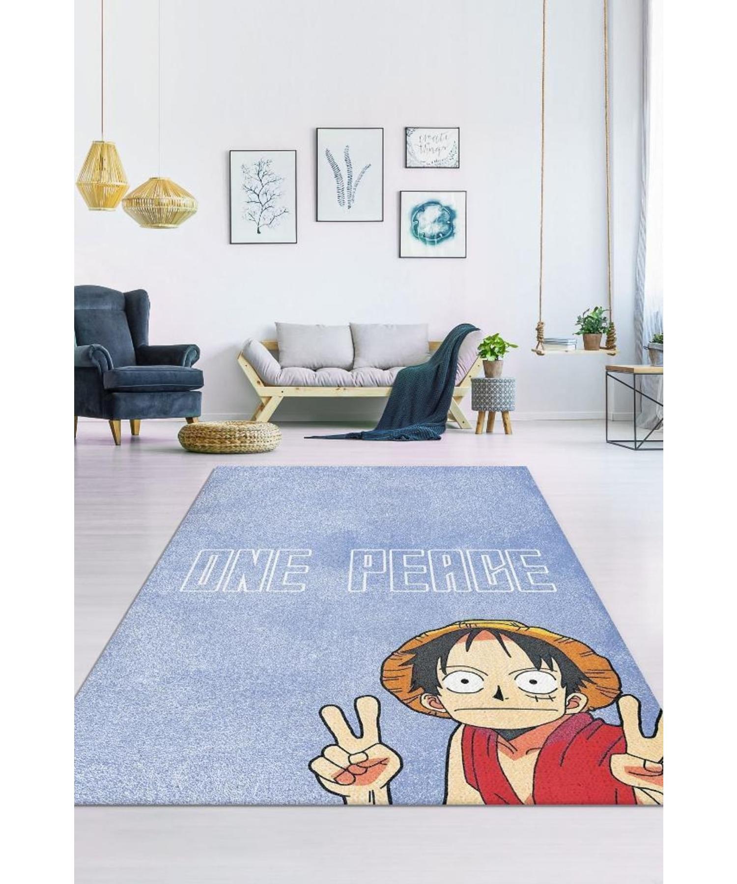 

One Piece Peace Woven Base Моющийся нескользящий ковер для любителей аниме