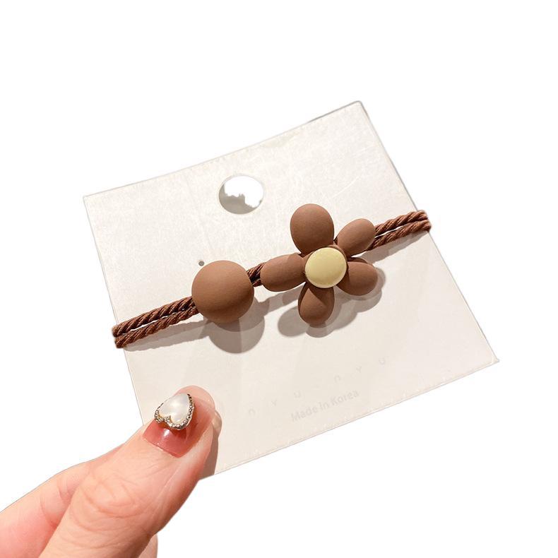 Simple Light Luxury Bear Hair Band Cartoon Hair Rope Girls Tie Hair Rubber Band Headrope Women'S Hair Accessories