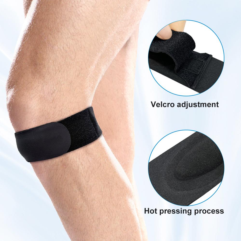 1Pc Knee Stabilizer Strap For Jumper'S Knee Tendonitis Support Running Basketball Volleyball Hiking Sports