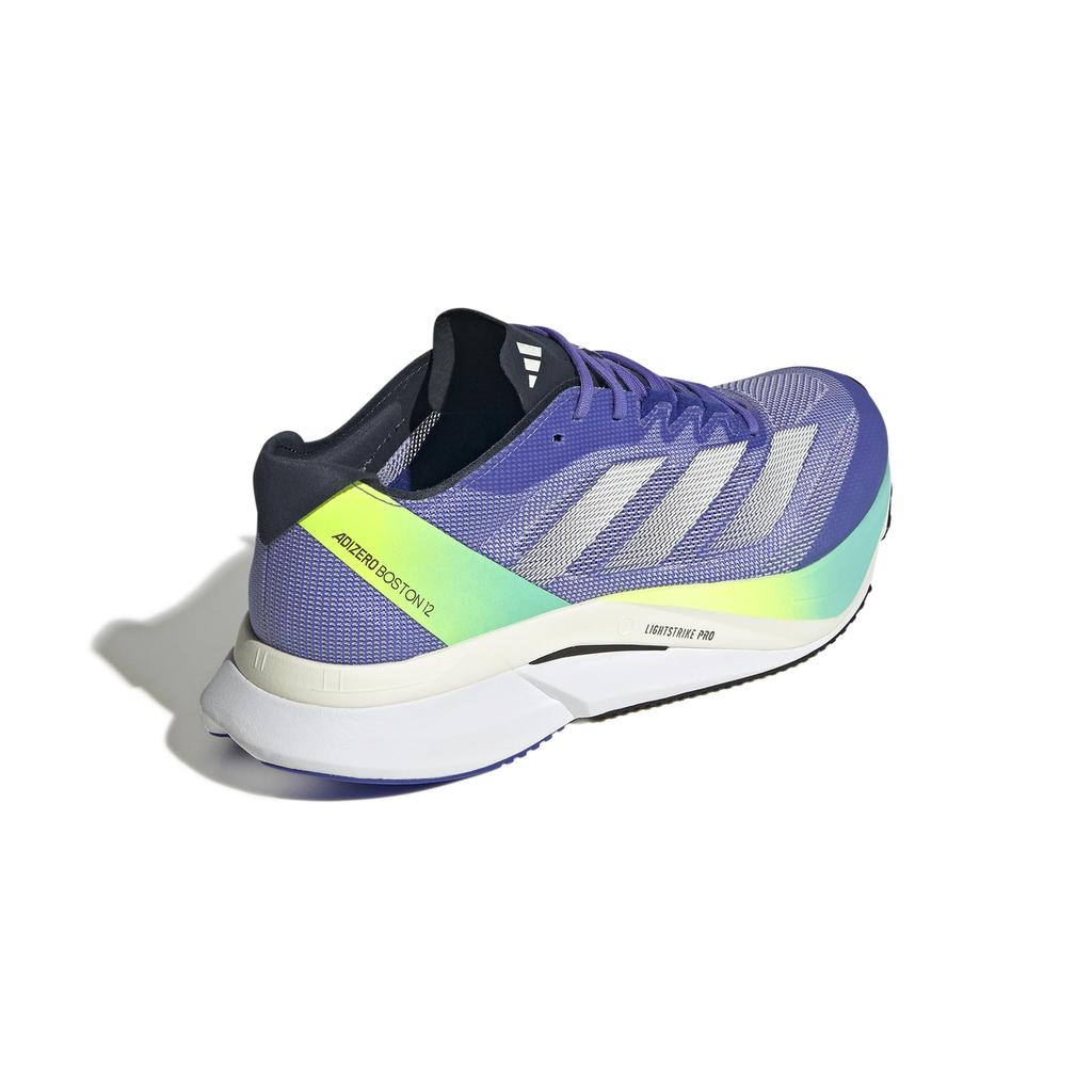 Adidas Adizero Boston 12 MDF81 Running Cobalt Blue Cm Men's Shoes, Blue/Zero Metallic/Lucid (IF9211), 30.0