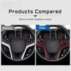 For Chevrolet Camaro 2013-2015 Carbon V-shaped Steering Wheel Button Trim Anti-scratch Interior Sport Decor Mod Car Accessories