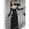 Elegant French Hepburn Black Dress for Women - Spring/Autumn 2026 Fashion