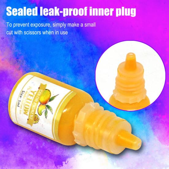 Corante para Resina Epóxi 5ml Corante para Resina Altamente Concentrado Pigmento Líquido Corante de Resina para Joias DIY Artesanato Coloração de Resina AB