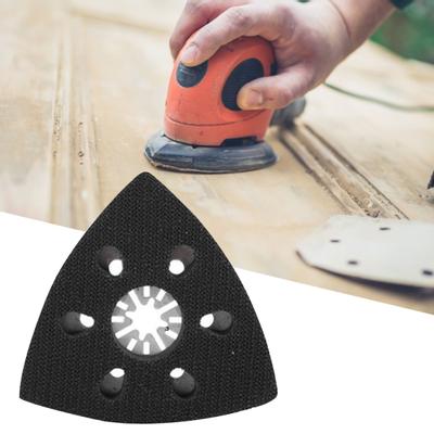 90mm Sand Pad 6 Holes Quick Release Universal Triangular Sand Saw Blade for Woodworking