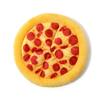 Dog Chew Simulation Pizza Squeak Toy Teething Plush with Crinkle Paper