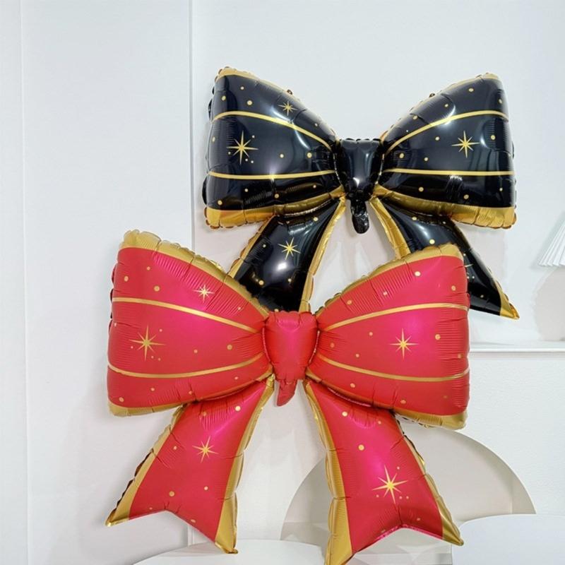 98x75cm Large Bowknot Shape Aluminum Balloon Birthday Party Balloon for Girls Birthday Party Decoration Photography Tool