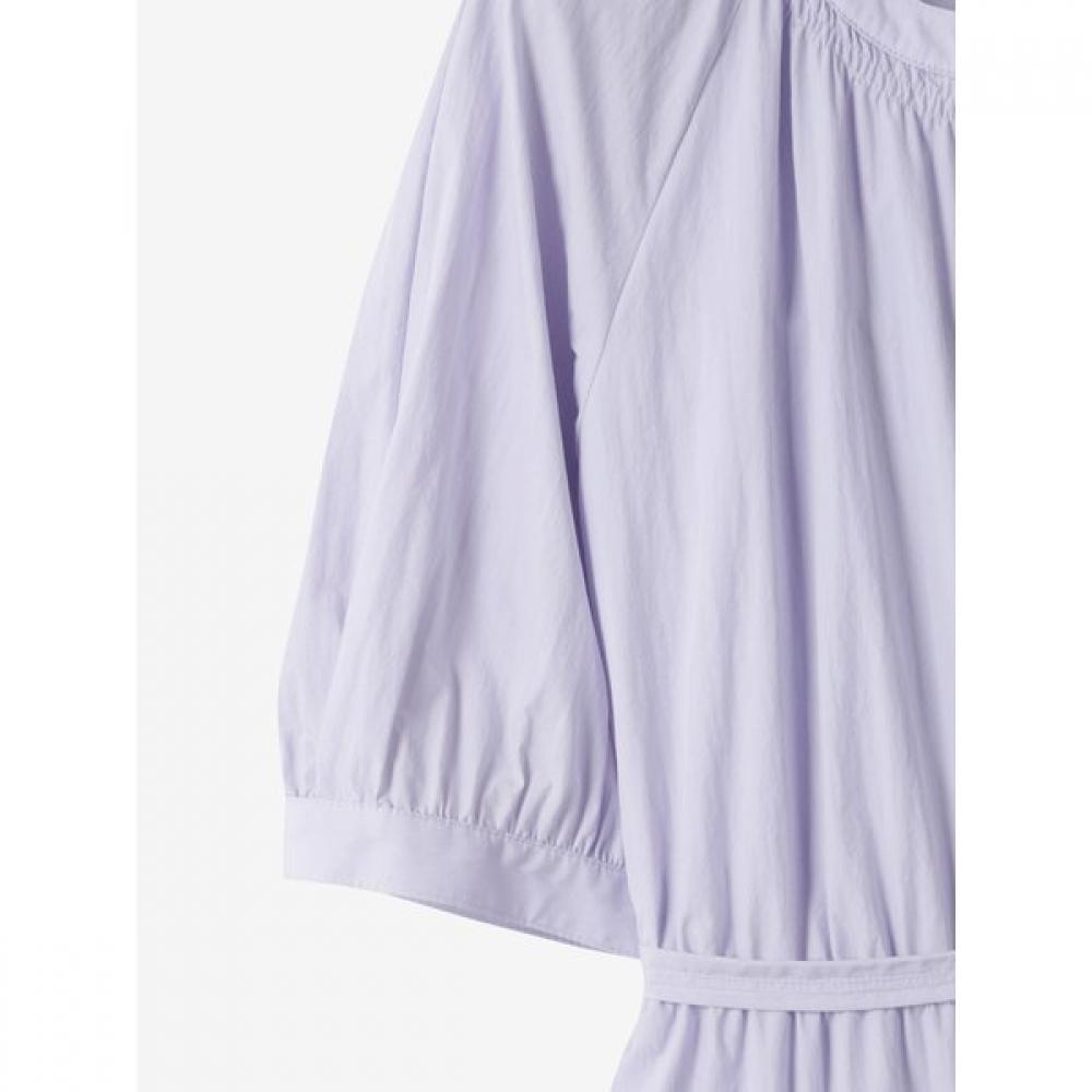 Cc Collect Round Neck Shirring Flare Dress C252mse032