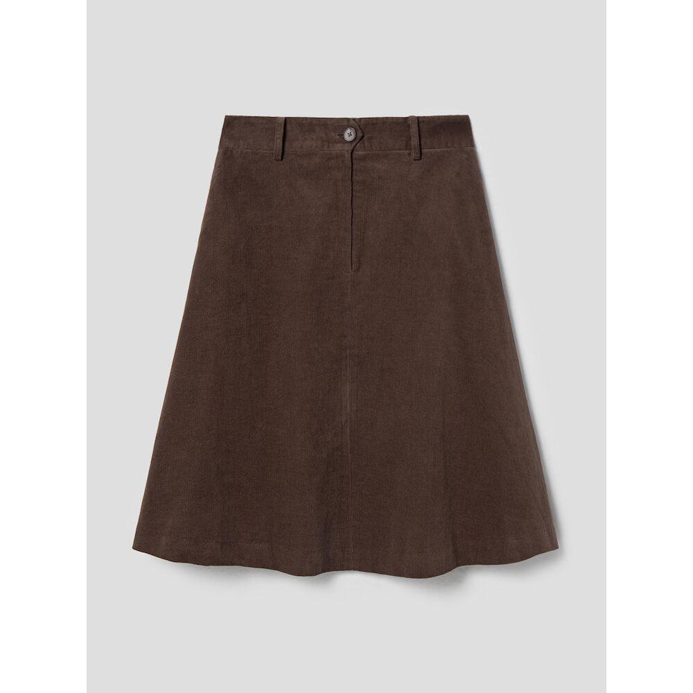 8SECONDS A-Line Midi Skirt Brown