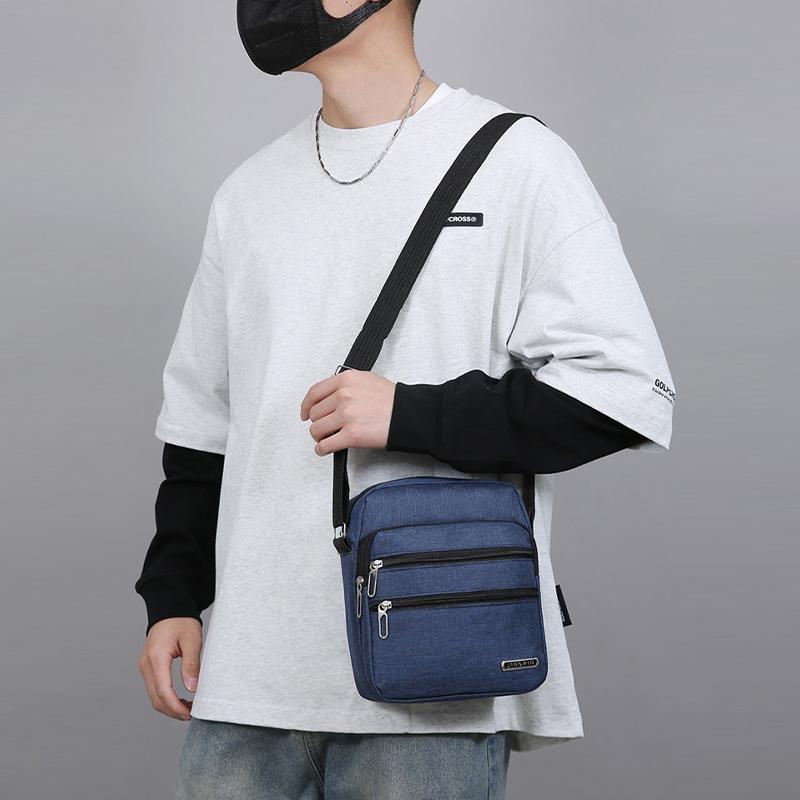 Men'S Small Bag Shoulder Bag Trendy Diagonal Backpack Chest Bag Lightweight Boy Mini Casual Bag Mobile Phone Waist Pack