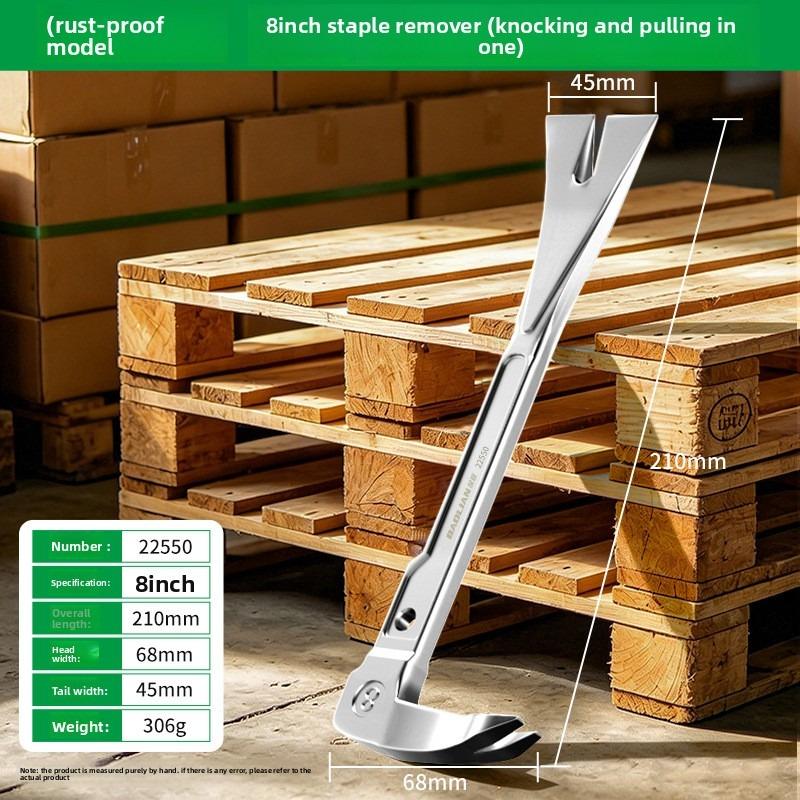 Heavy Duty Nail Puller Pry Bar Demolition Tool High Hardness Carbon Steel Woodworking Crowbar for Box Opening Prying