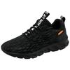 Stor storlek vår och höst nya mjuka sulor sport casual mesh löparskor lätta svarta skor trendiga skor